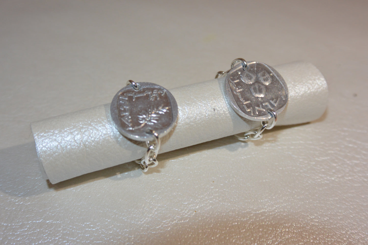 Pomegranate Coin Chain Ring