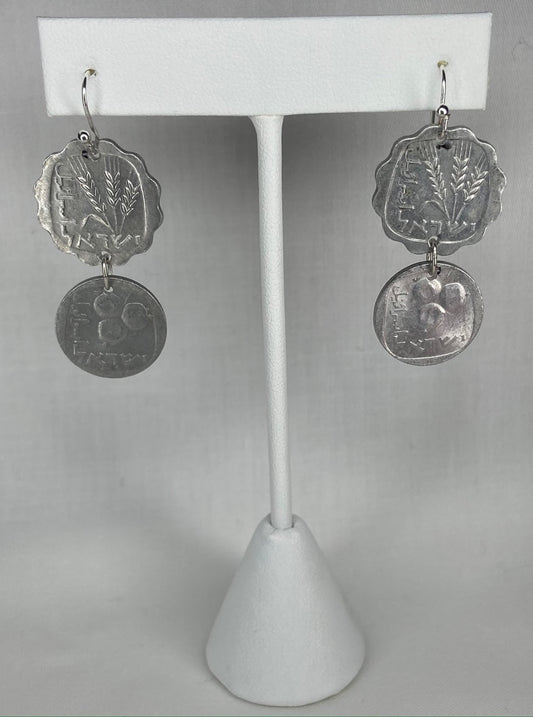 Double Coin Earrings
