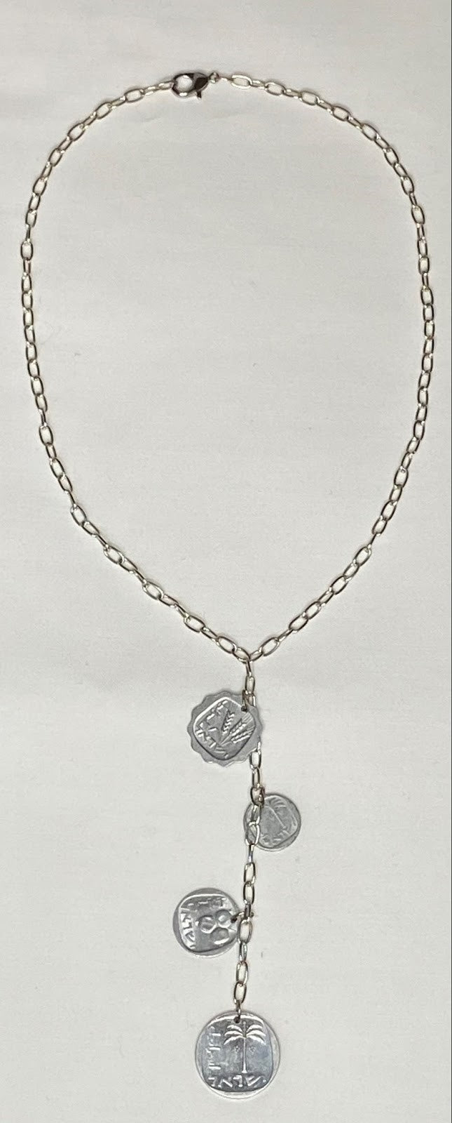 Silver Coin Vine Necklace