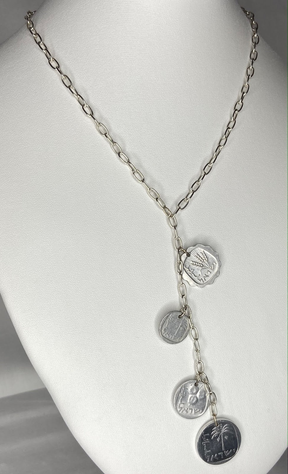 Silver Coin Vine Necklace