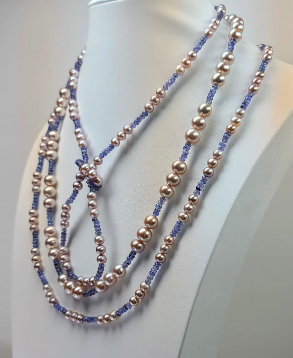 Large Pink FreshWater Necklace