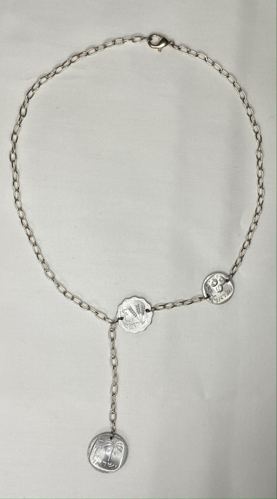 Silver Trio Coin Necklace