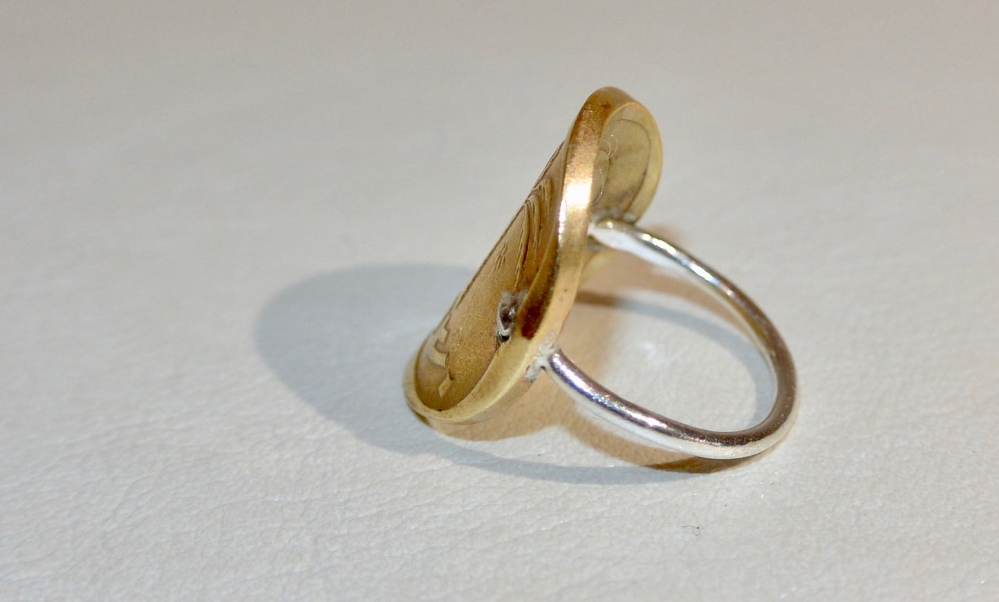 Palm Tree Coin Ring