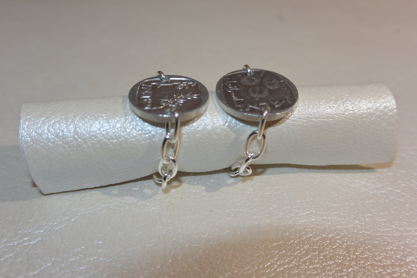 Pomegranate Coin Chain Ring