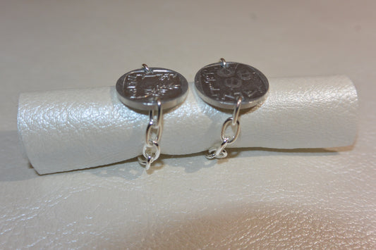 Pomegranate Coin Chain Ring