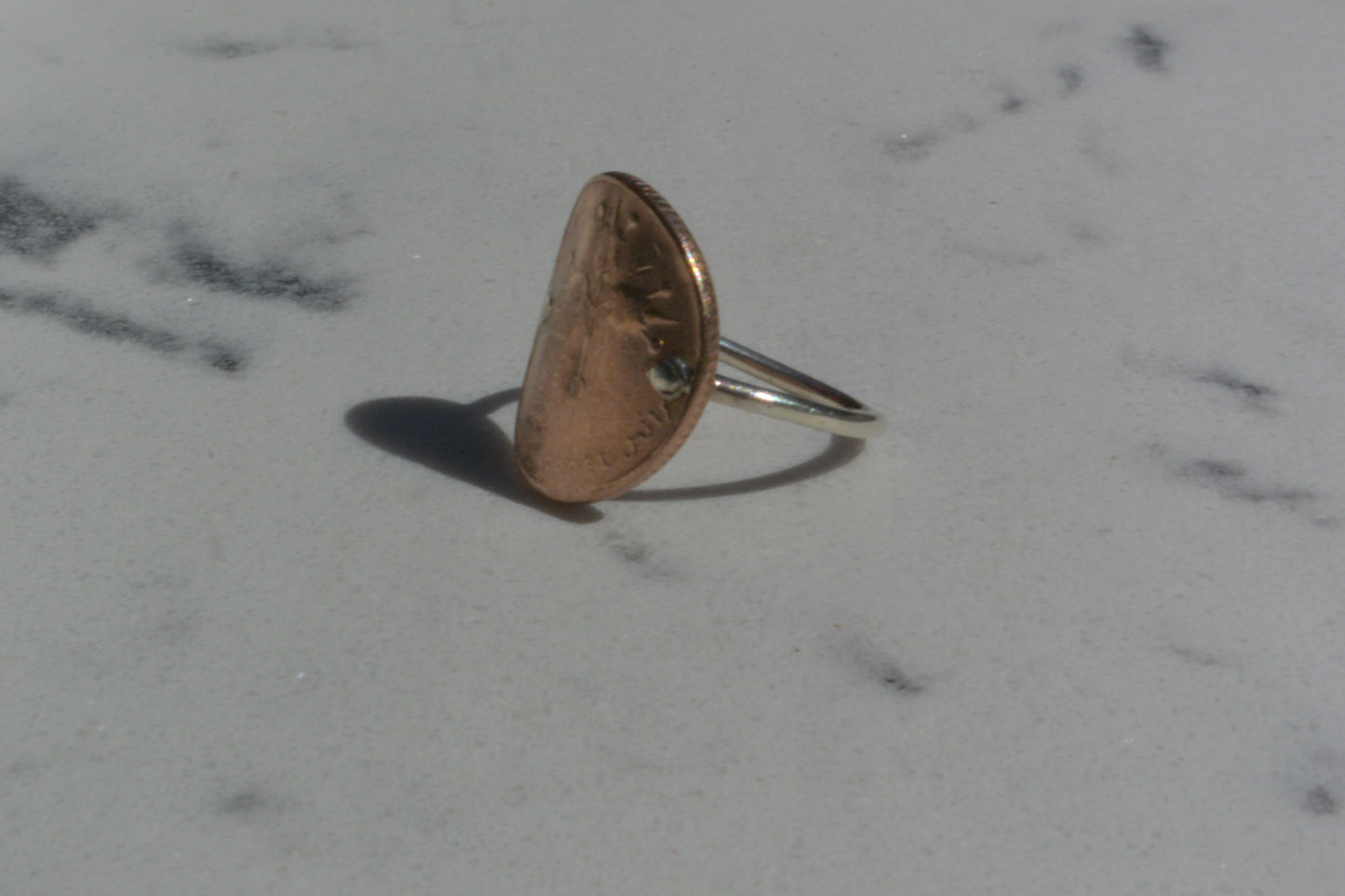 Rose Pomegranate Coin Ring