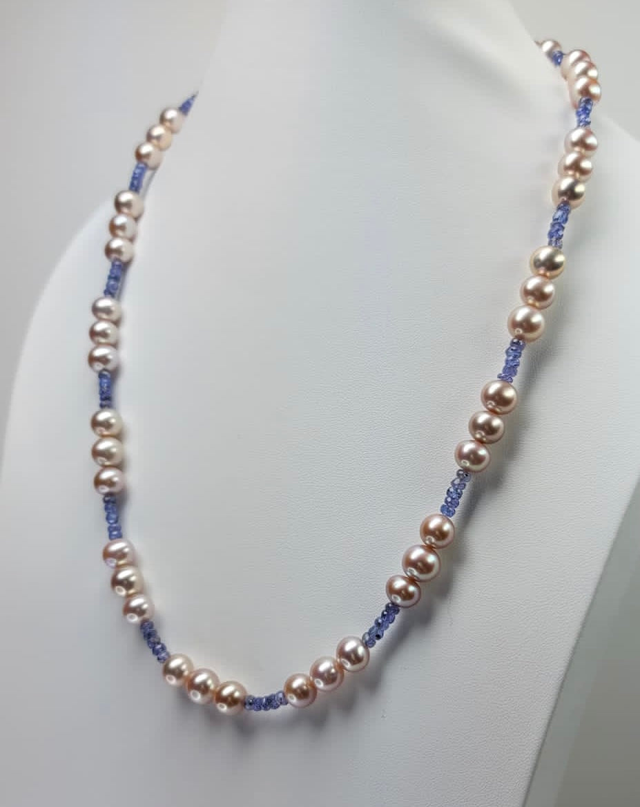 Large Pink FreshWater Necklace